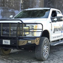 2017 2018 2019 2020 Ford F-250 F-350 F-450 F-550 smooth thunder struck elite series front end replacement, deer guard, ts bumpers, ford super duty aftermarket bumper, ranch hand, grille guard